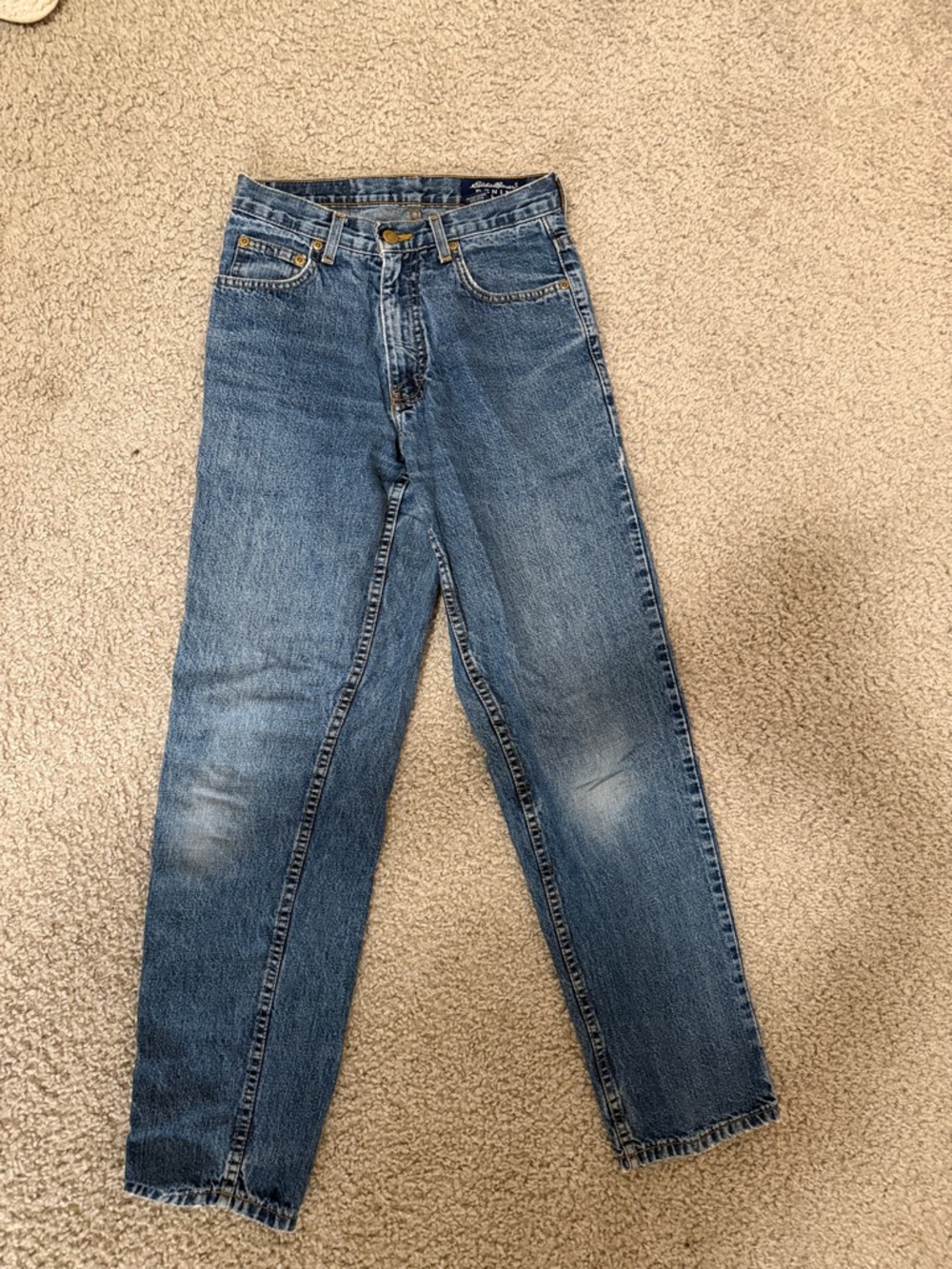 Eddie Bauer Classic Straight Jeans in Washed Blue